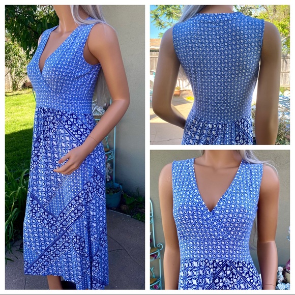 🎉HP🎊 LLBean Maxi Sleeveless Surplice Sundress - Picture 12 of 16